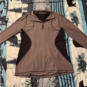 Grey and Black Quarter Zip, Meduim.